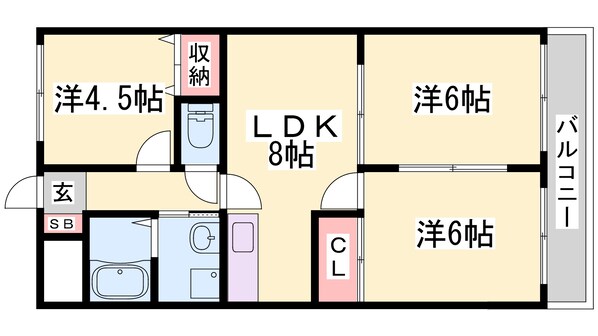 プラーフ夢野の物件間取画像